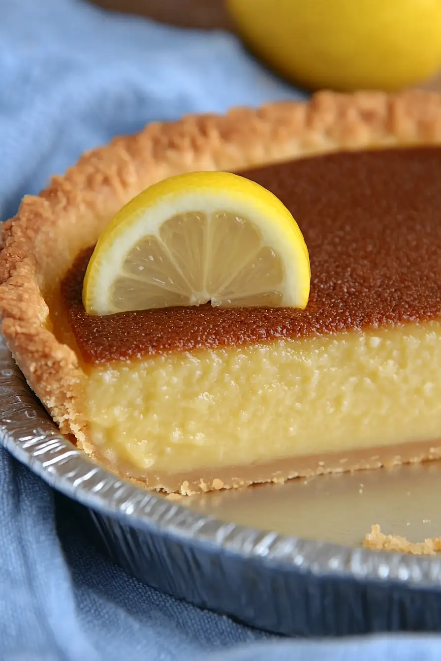 lemon cake pie