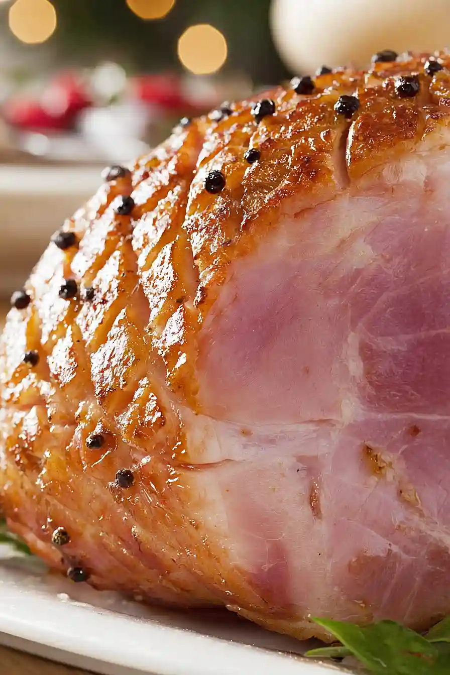 christmas glazed ham