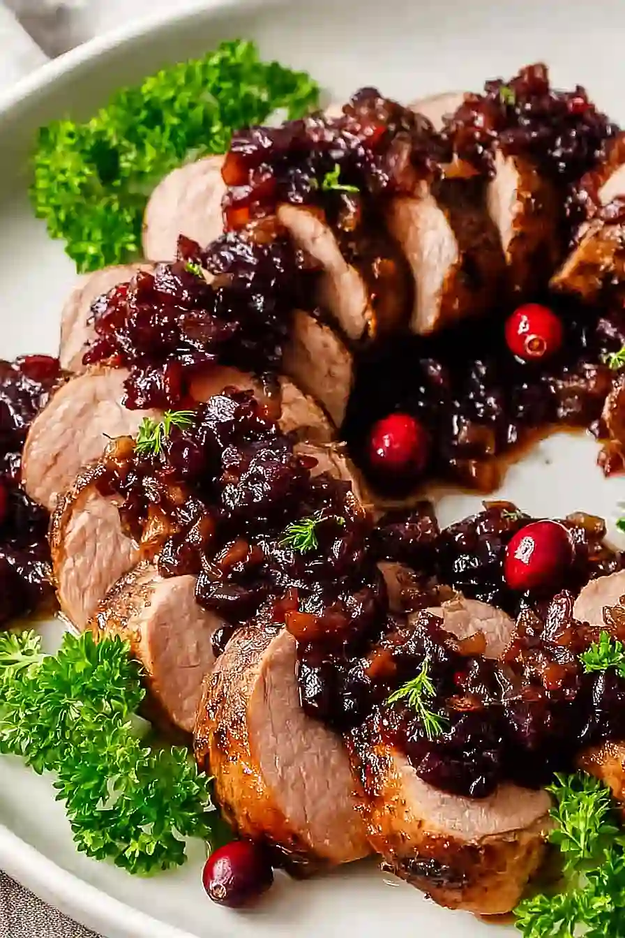 pork tenderloin with cranberry sauce