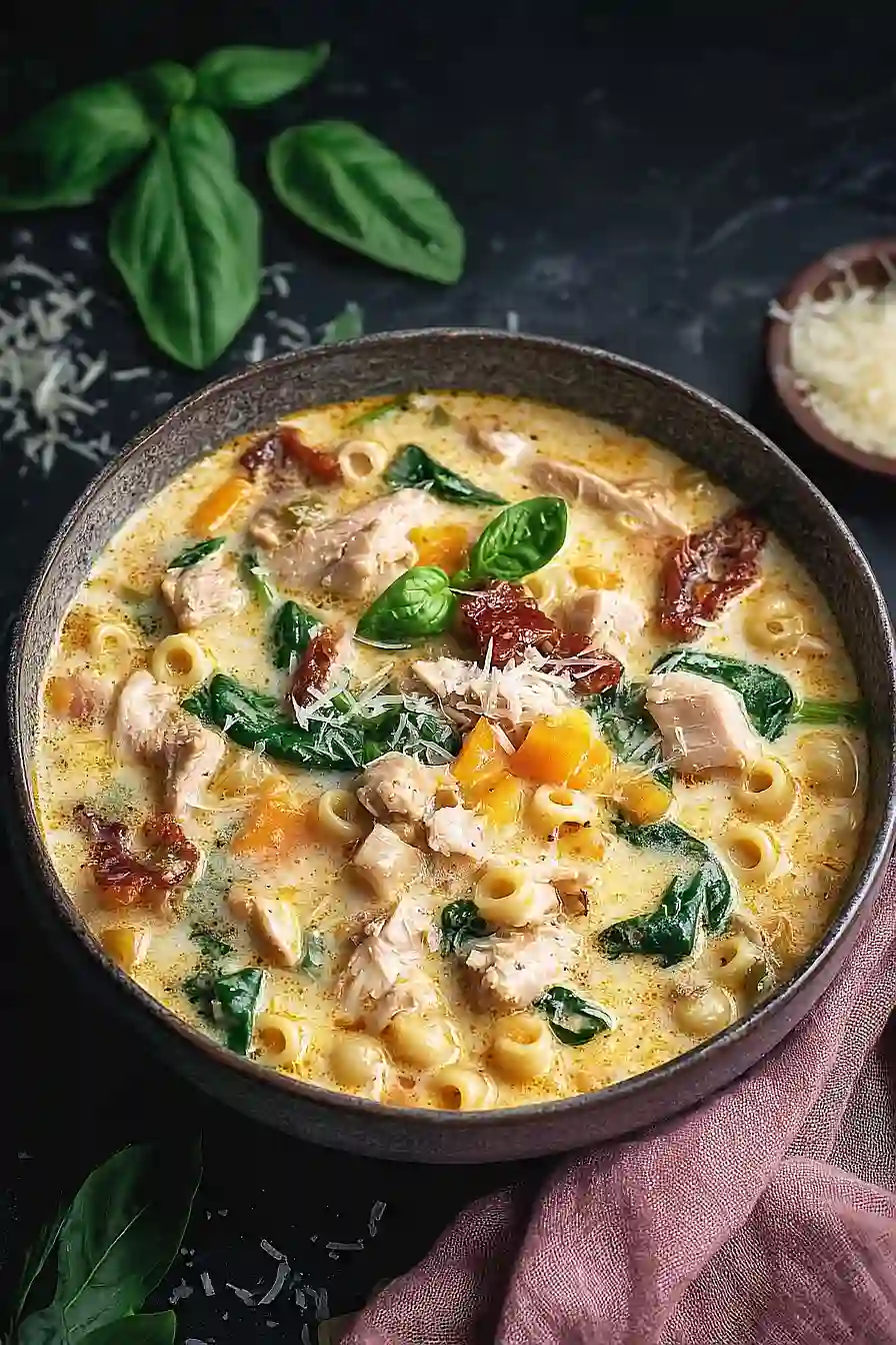 marry me chicken soup with spinach