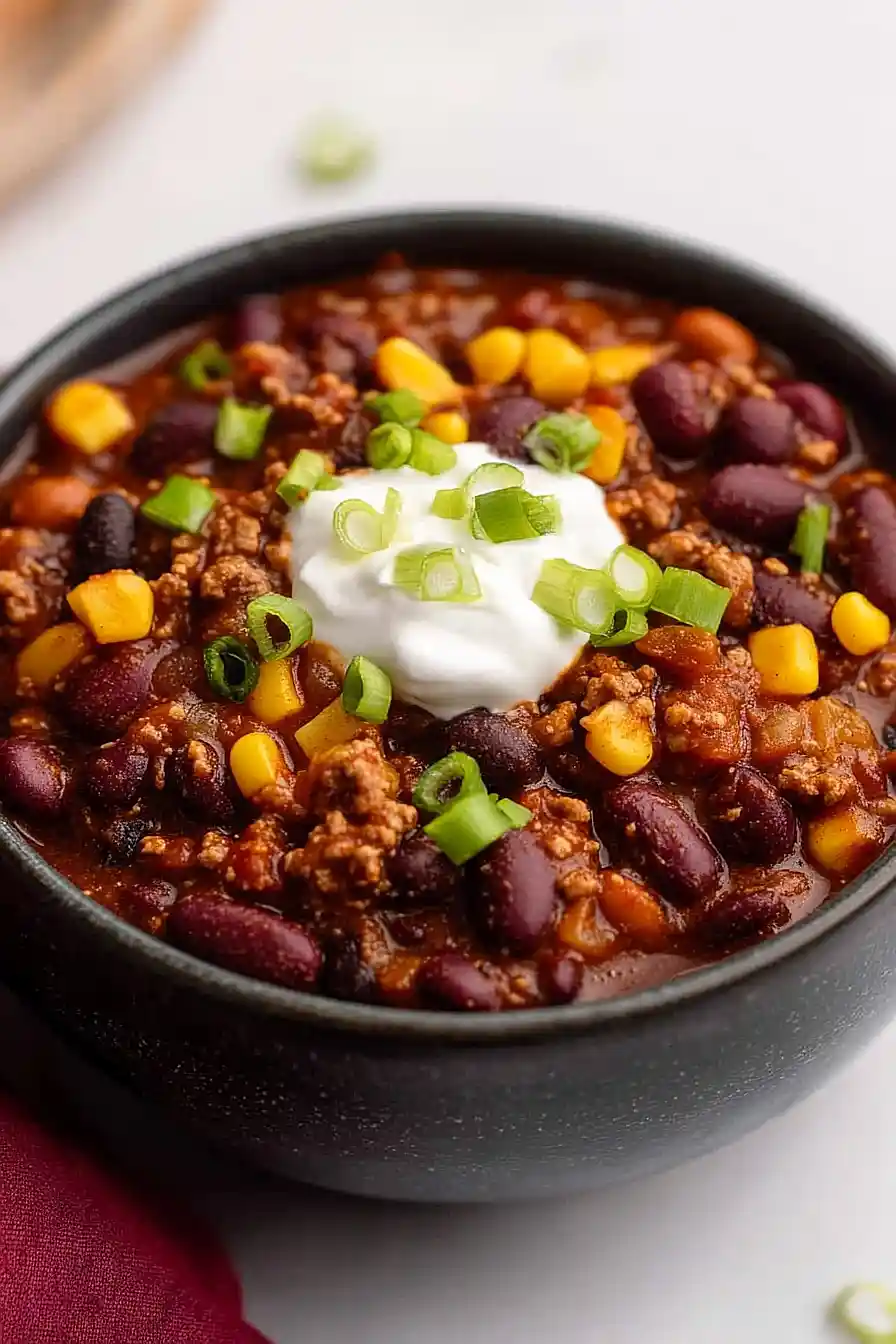 high protein crockpot chili
