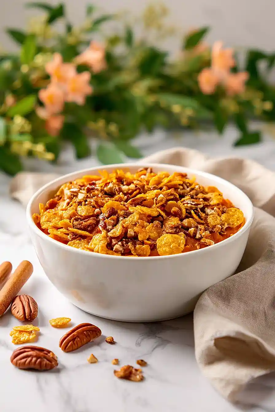 sweet potato casserole with cornflakes