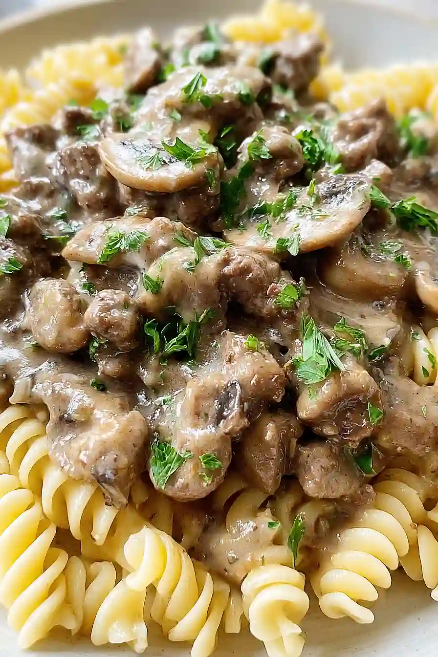 dairy free beef stroganoff