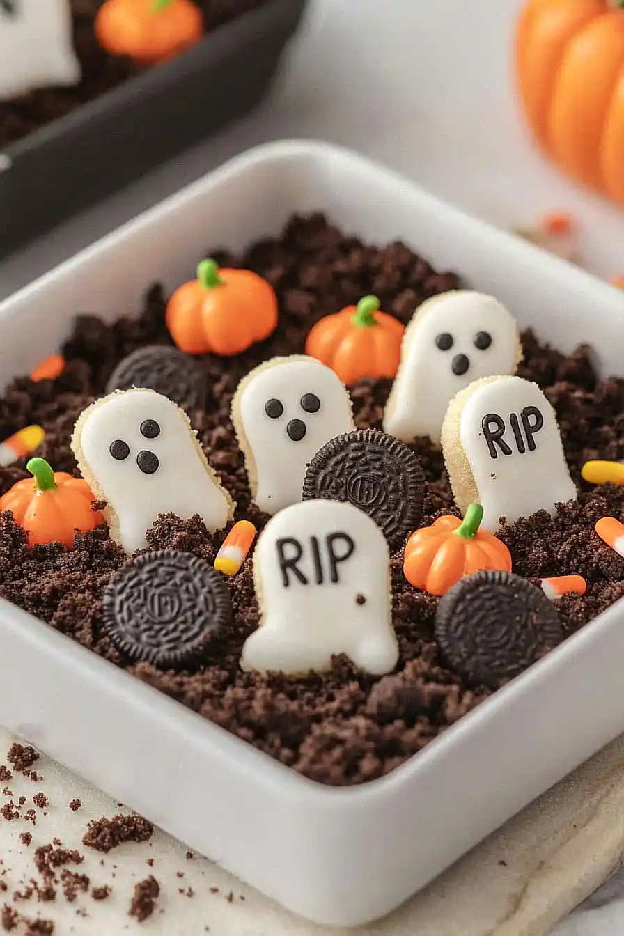 graveyard chocolate pudding dirt cake