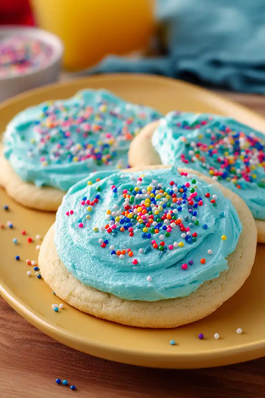 blue sugar cookies