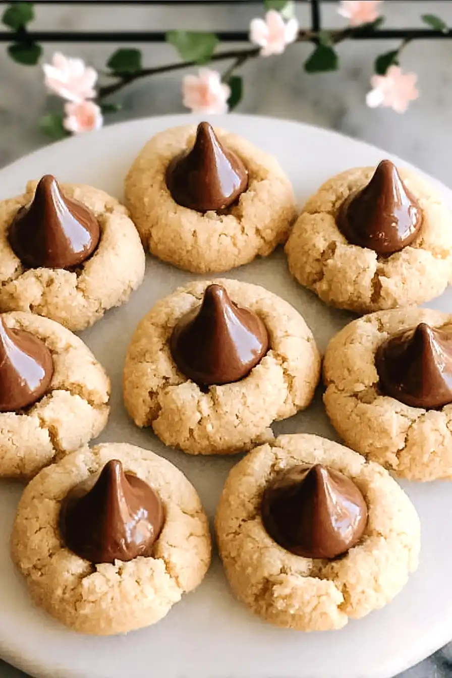 hershey kiss blossom cookies without peanut butter