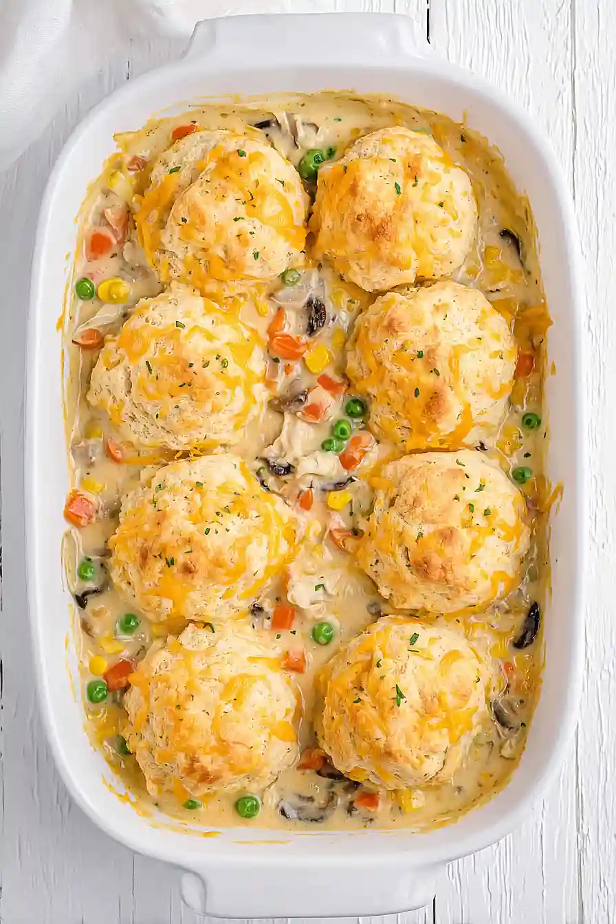 chicken pot pie with red lobster biscuits