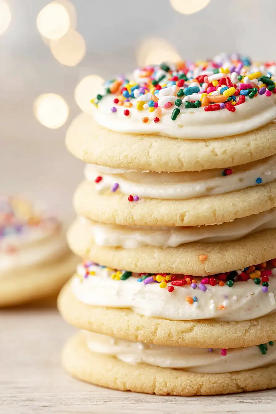 sugar cookies with buttercream frosting