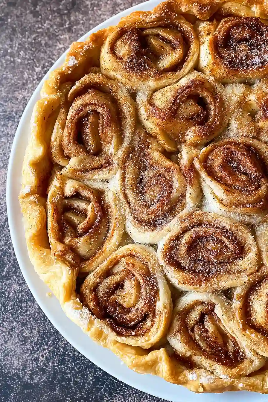 cinnamon roll apple pie