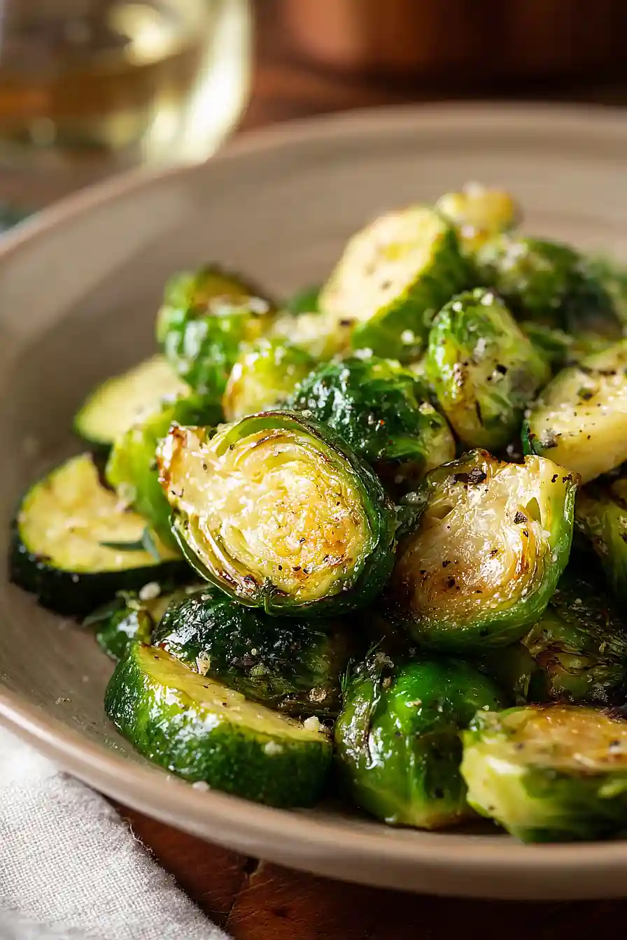 brussels sprouts and zucchini