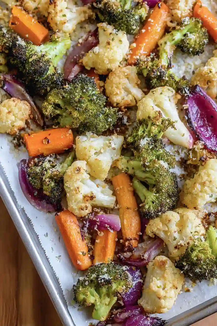 garlic parmesan roasted vegetables
