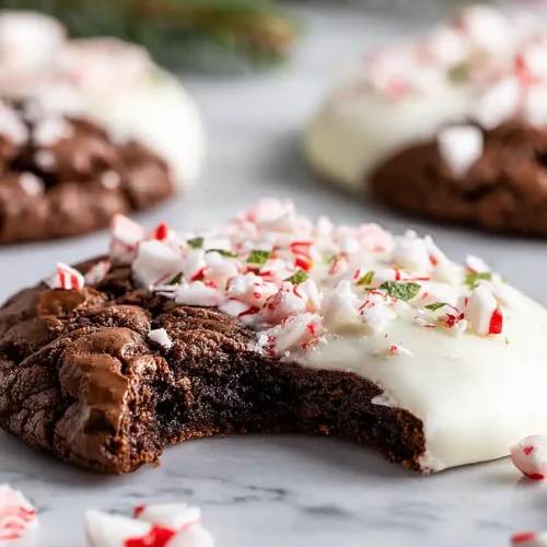 white chocolate peppermint bark cookies