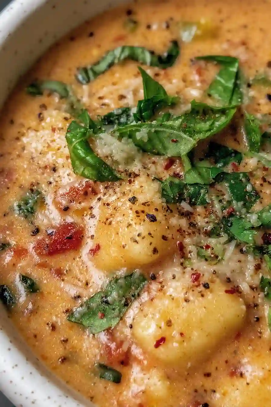sun dried tomato gnocchi soup