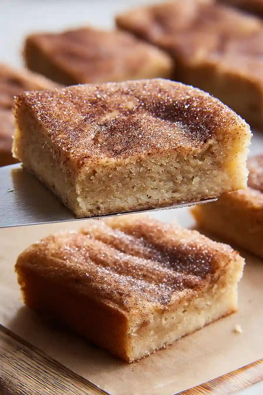 snickerdoodle blondie bars