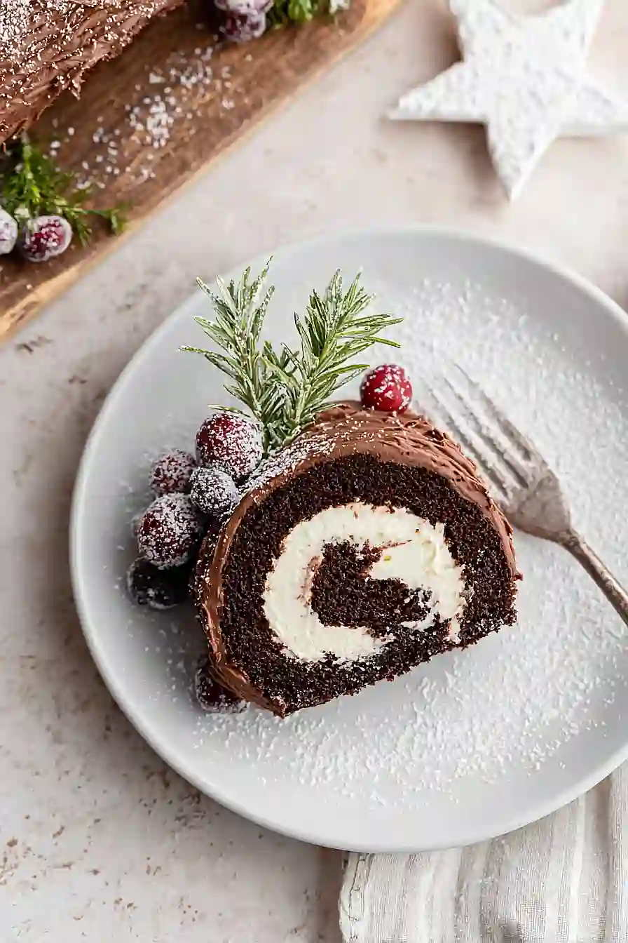 cake mix yule log