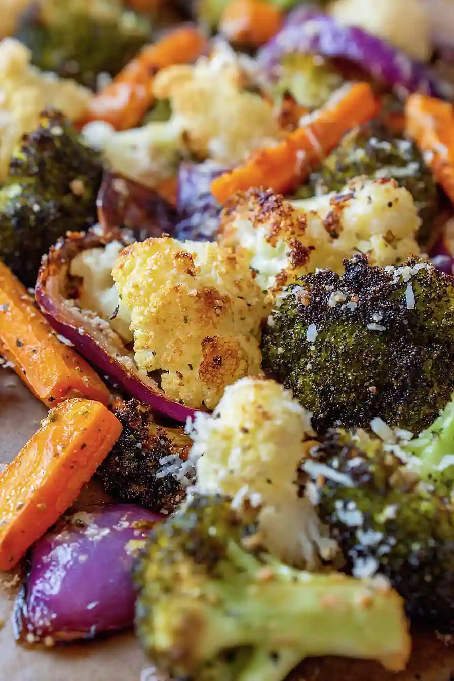 garlic parmesan roasted vegetables
