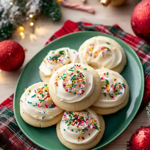 sugar cookies with buttercream frosting