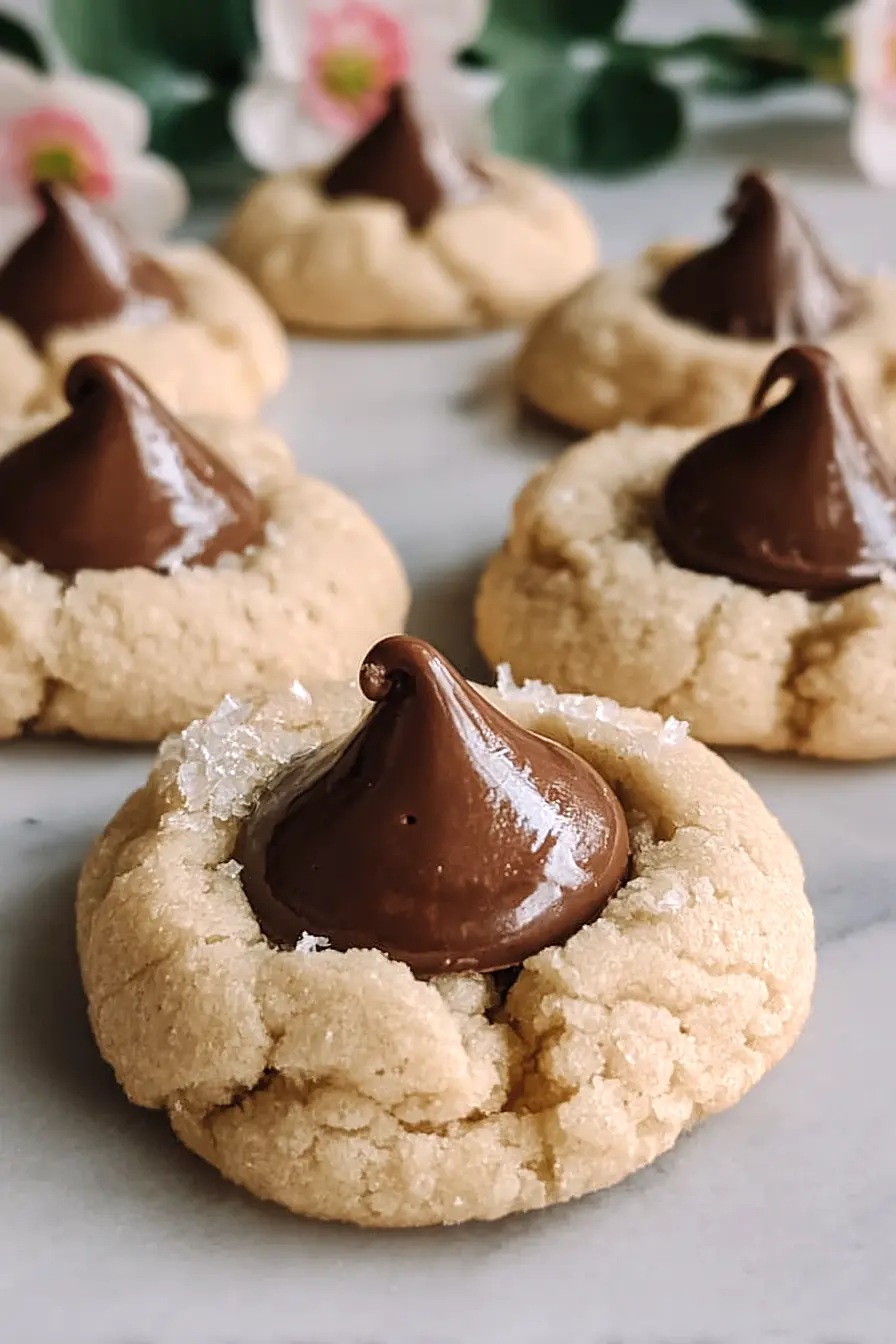 hershey kiss blossom cookies without peanut butter