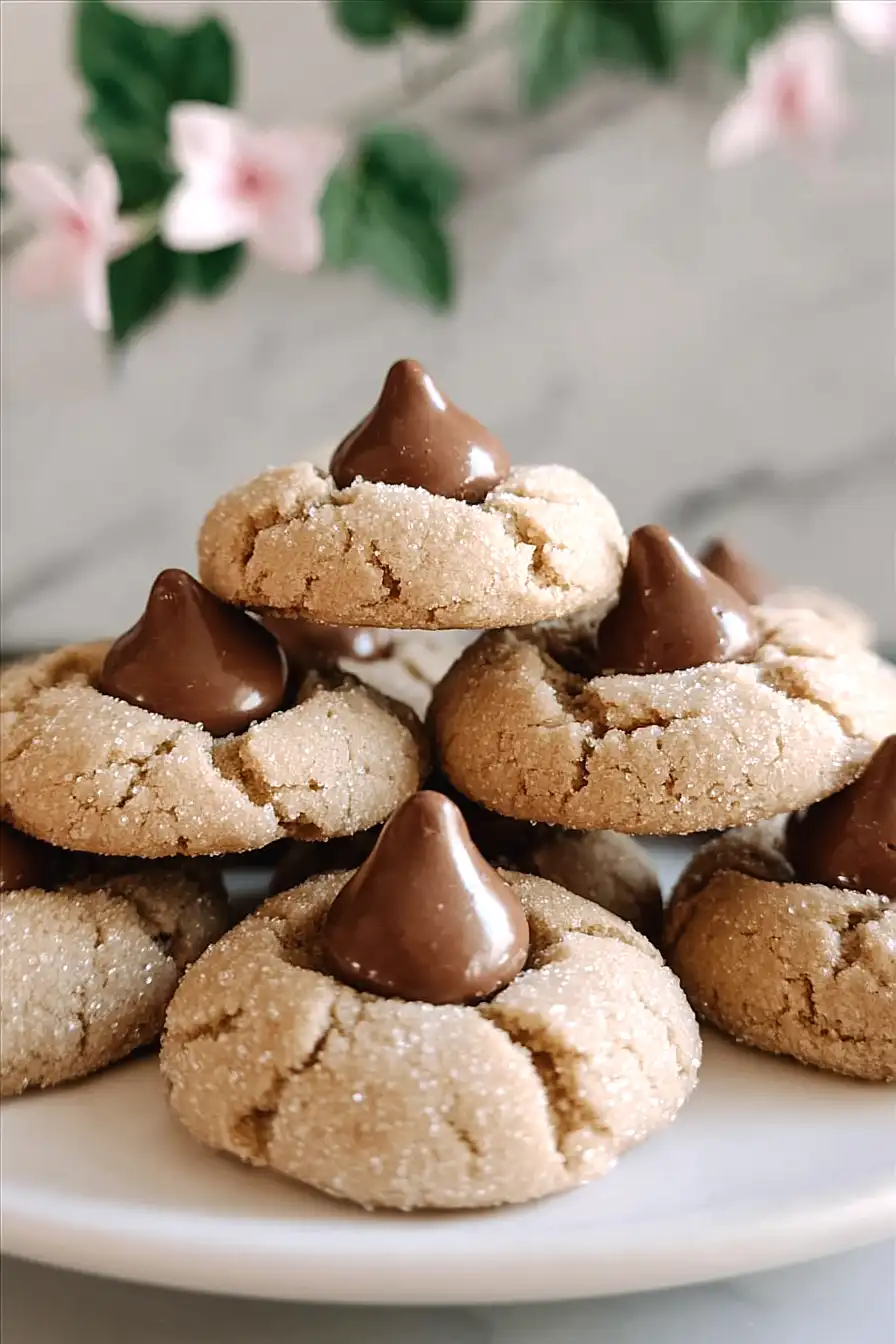 hershey kiss blossom cookies without peanut butter