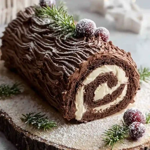 cake mix yule log