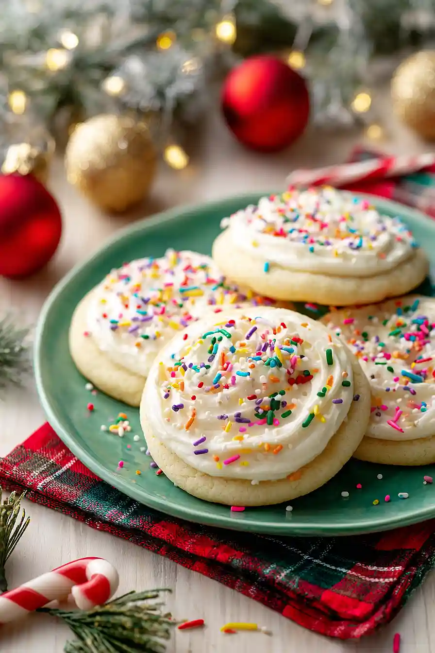 sugar cookies with buttercream frosting