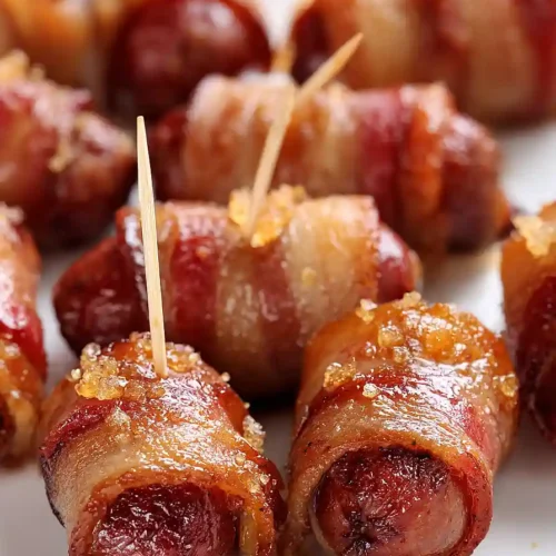bacon-wrapped cocktail sausages