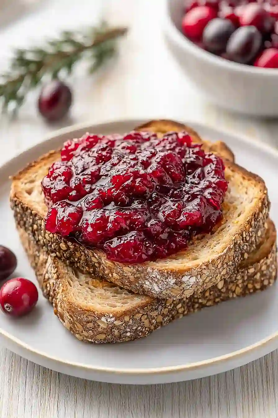 christmas cranberry orange jam