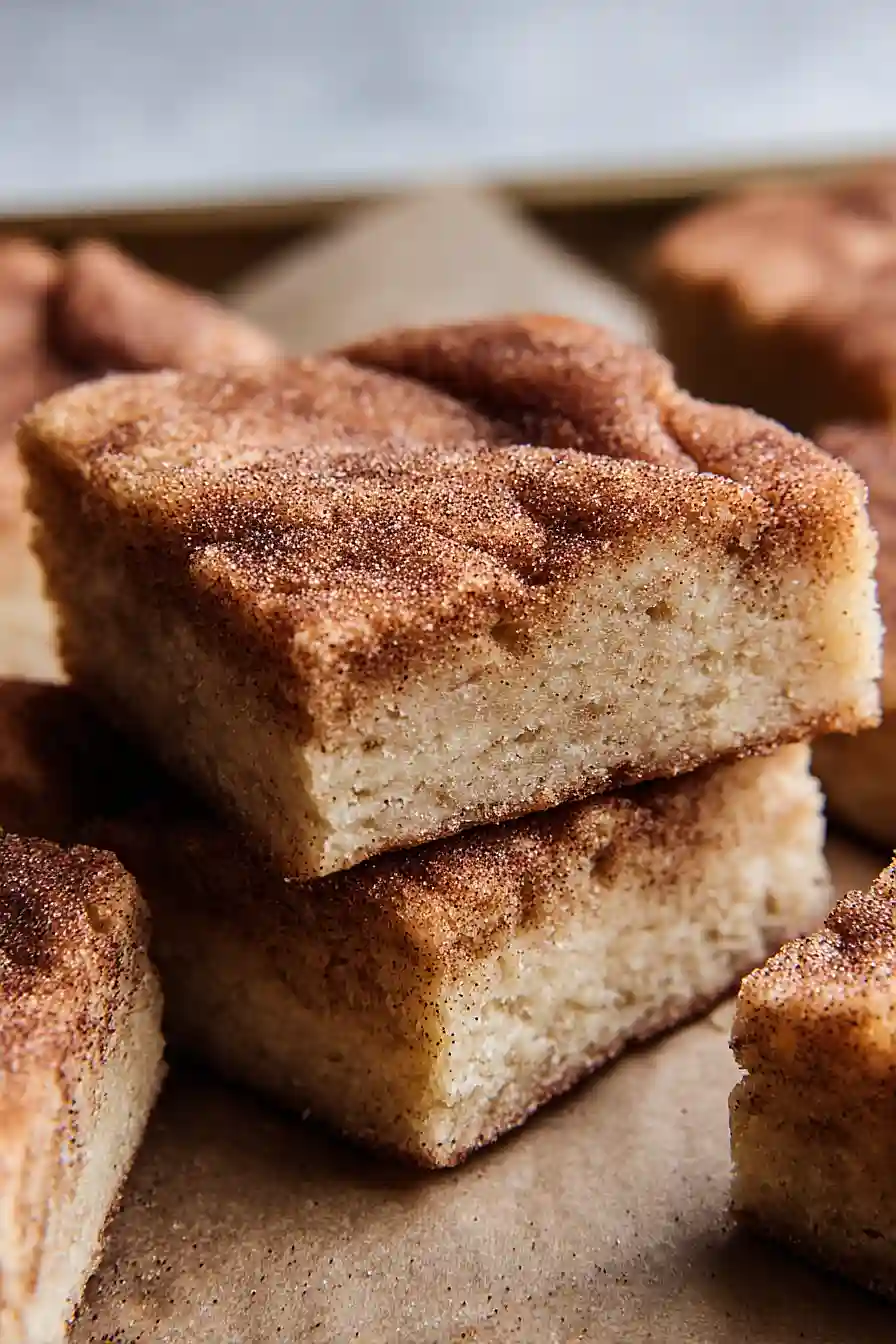 snickerdoodle blondie bars