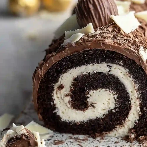 baileys yule log cake