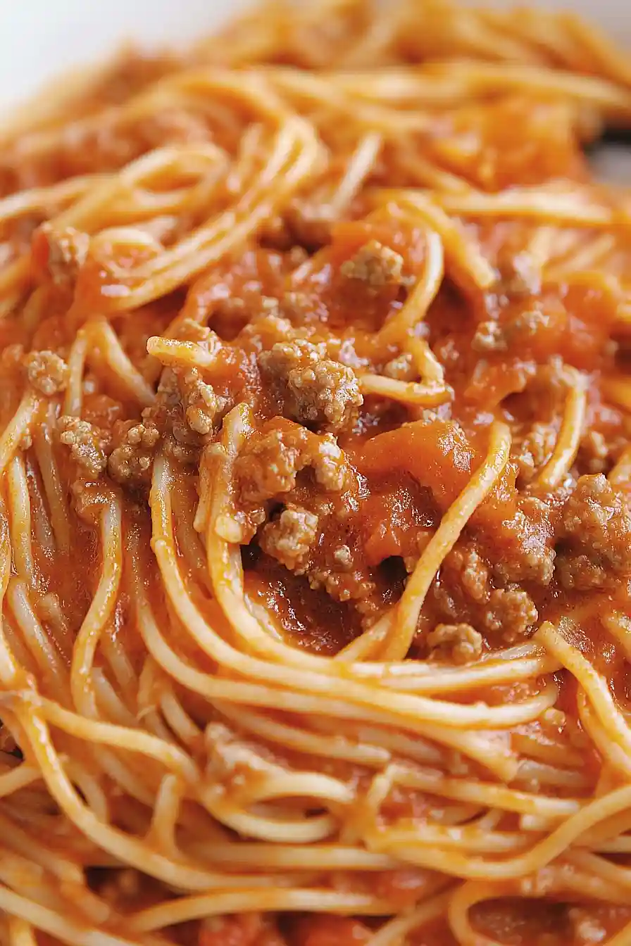 spaghetti for a crowd