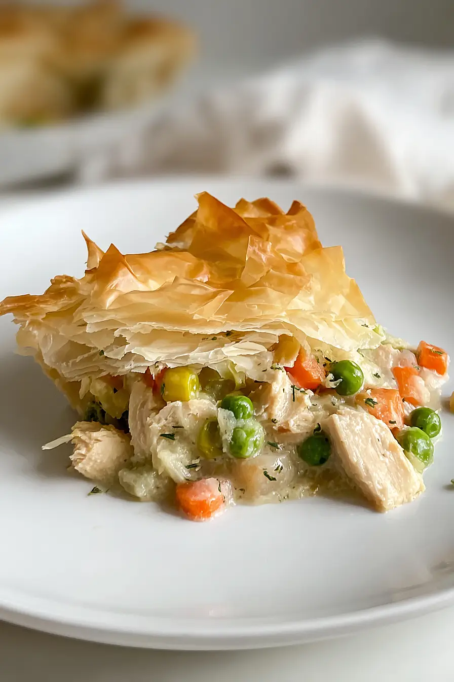 high protein chicken pot pie