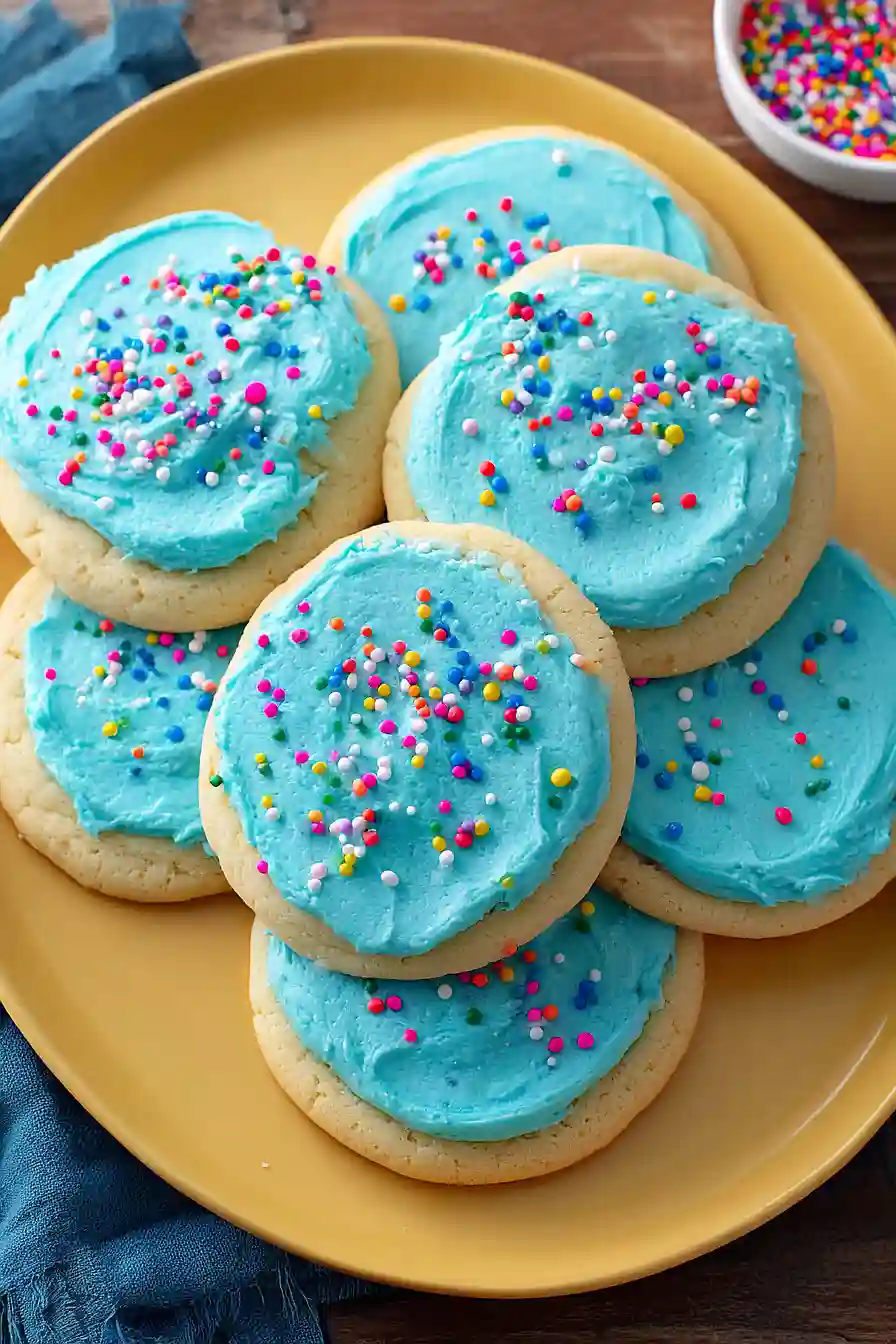 blue sugar cookies
