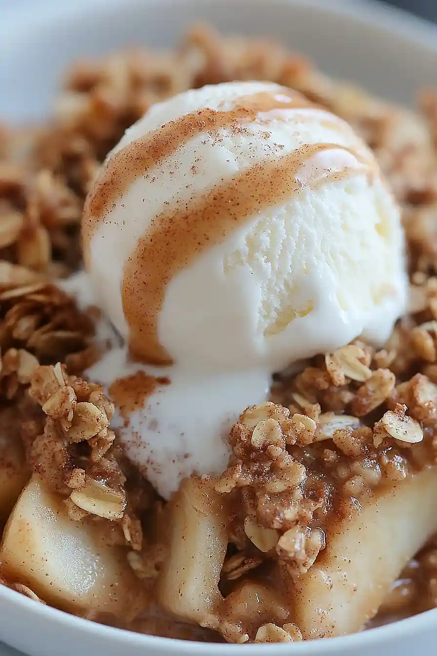 high protein apple crisp