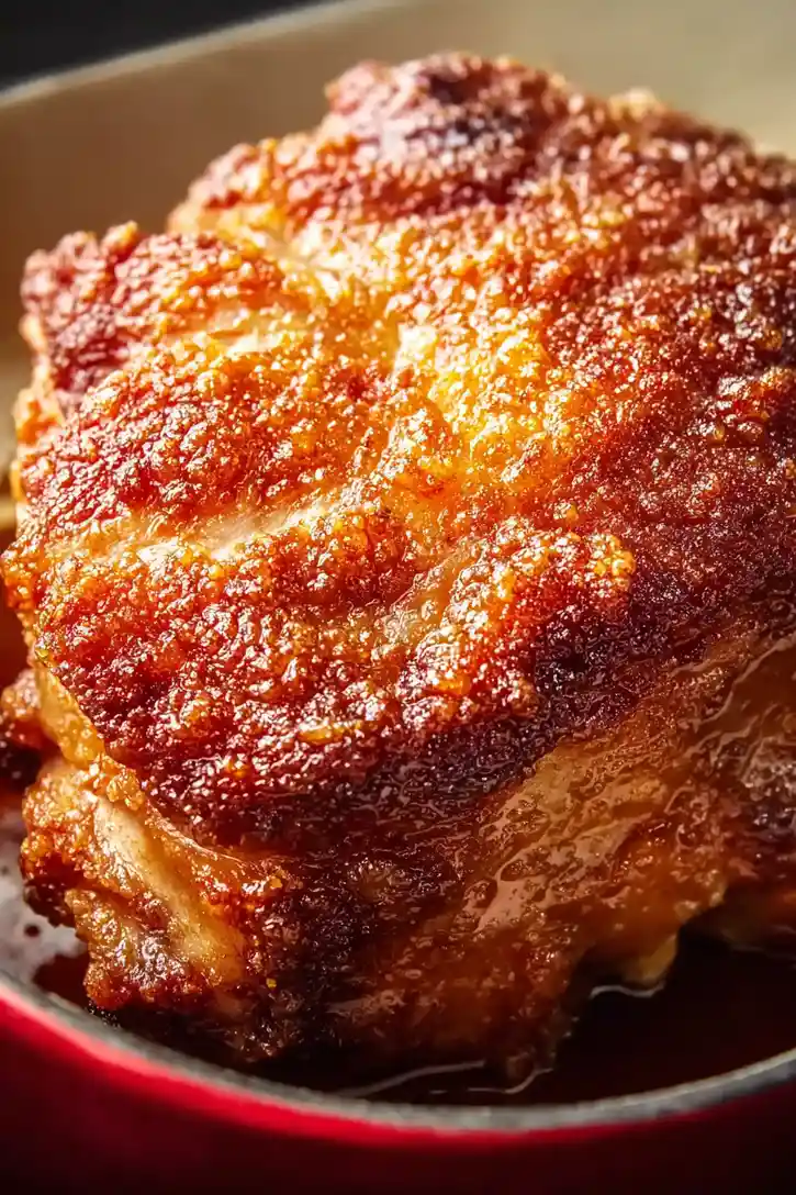 Tasty Pork Shoulder Roast with Crackling
