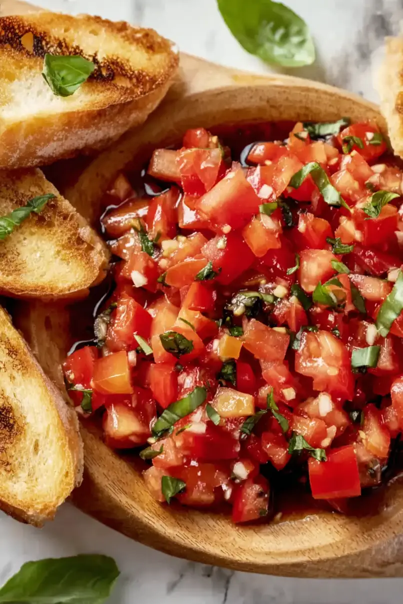 Juicy Bruschetta with Balsamic Glaze