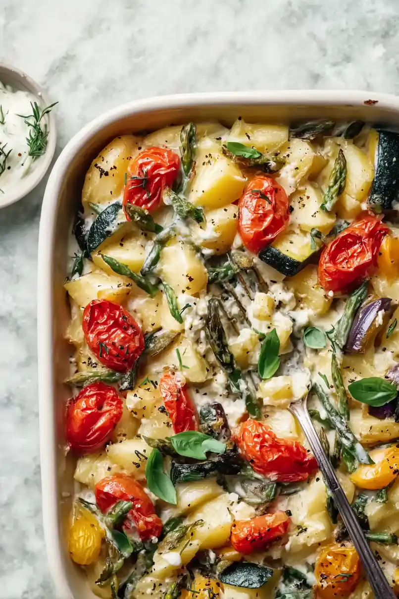 Healthy Baked Feta Orzo