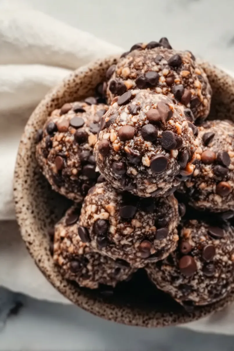 No-Bake Brownie Protein Balls