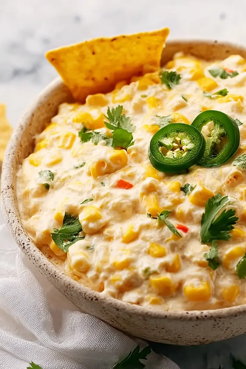 Tasty Jalapeño Corn Dip with Cream Cheese
