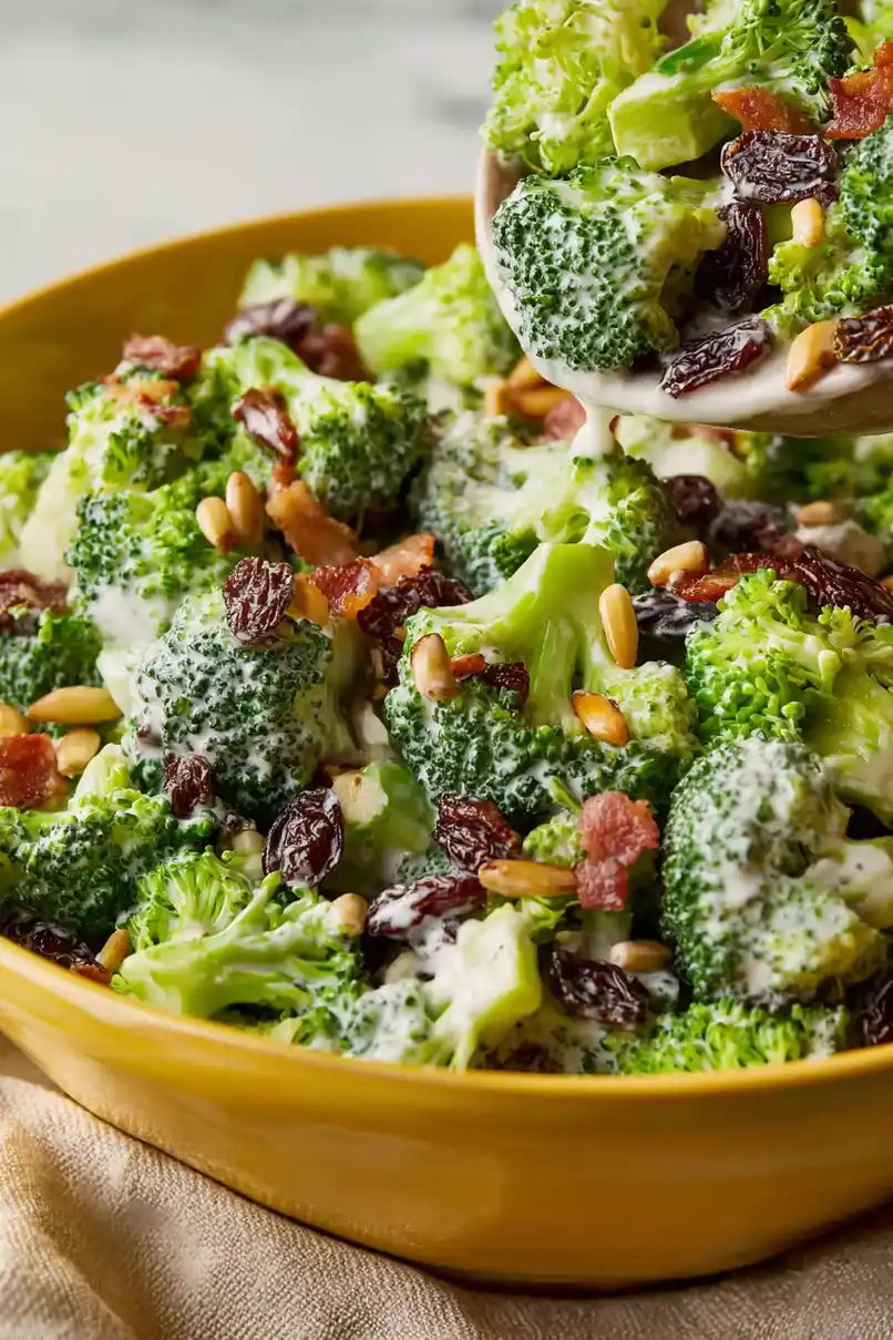 Flavorful Broccoli Raisin Salad with Bacon