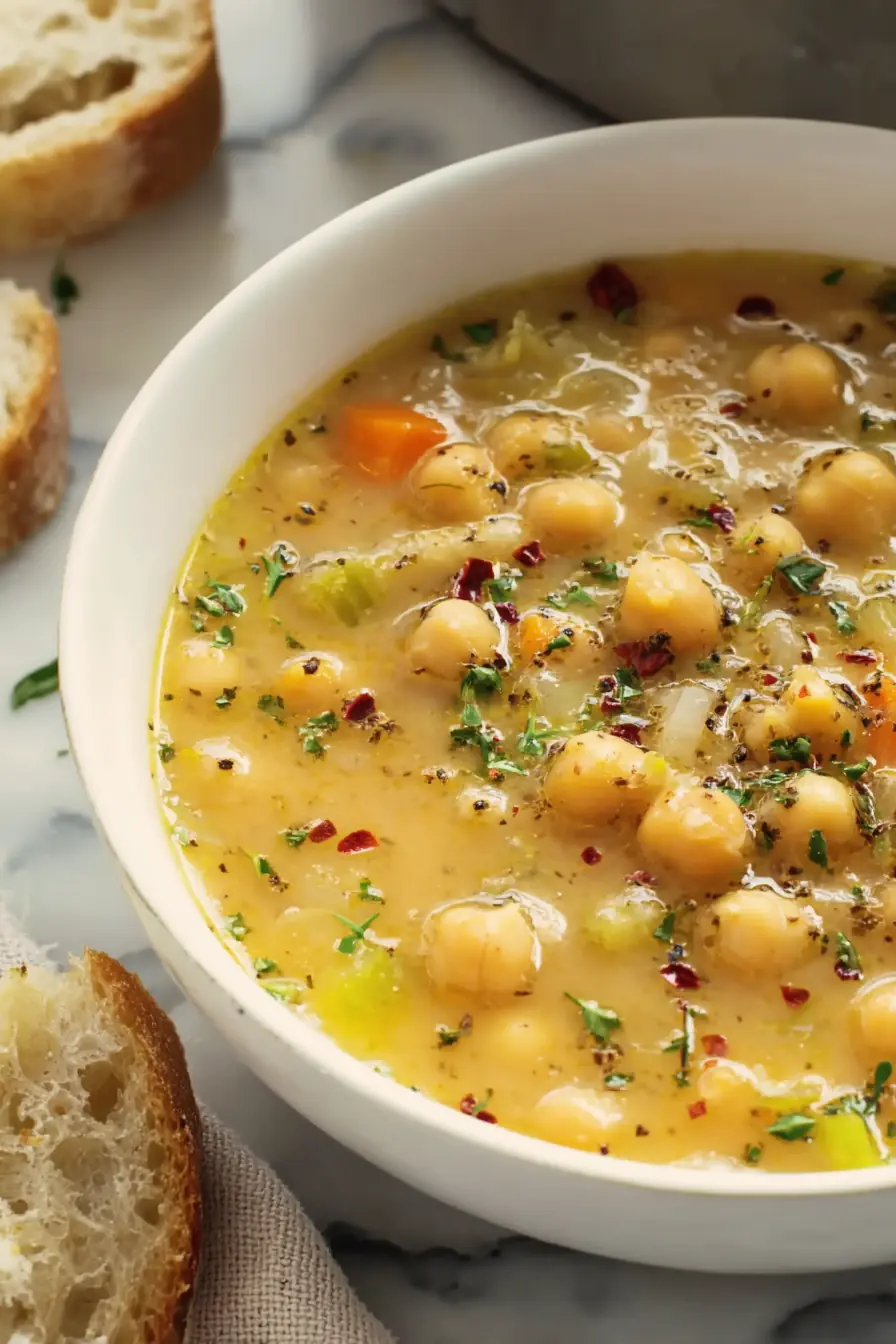 Quick Chickpea and White Bean Soup
