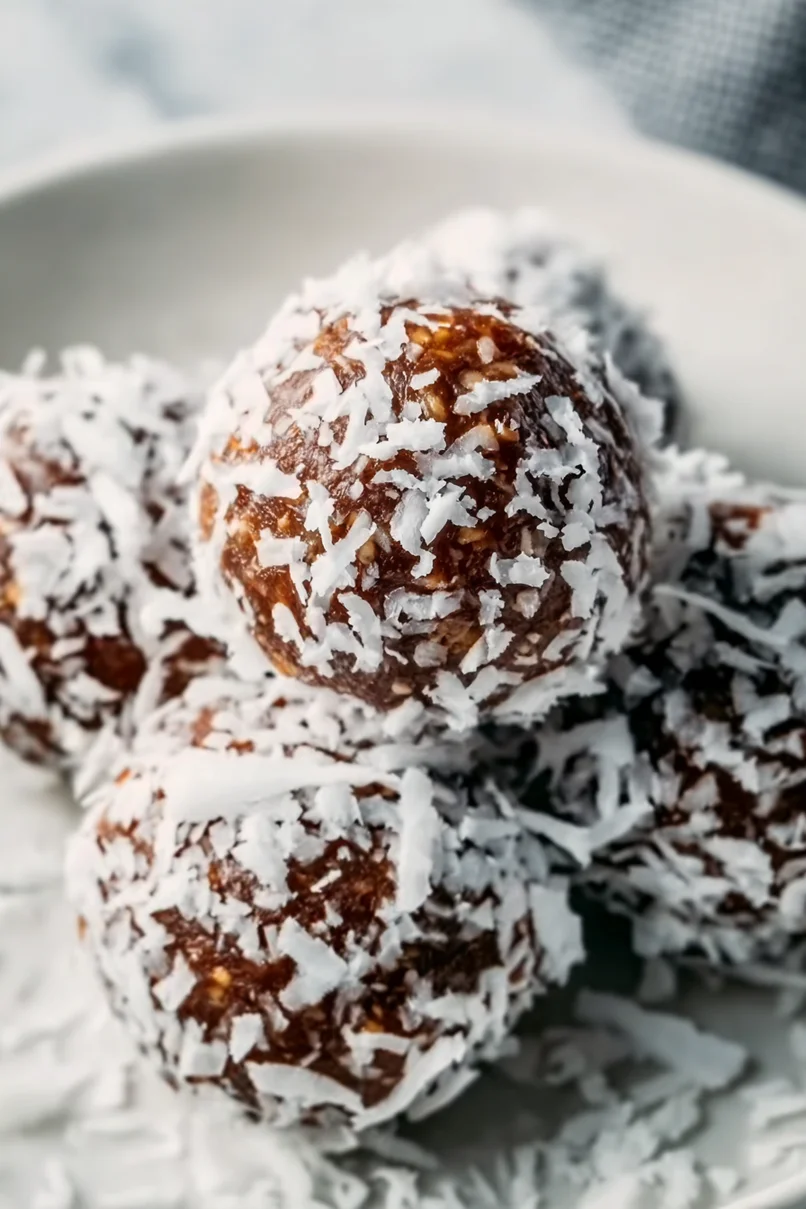 Healthy Coconut Date Protein Balls