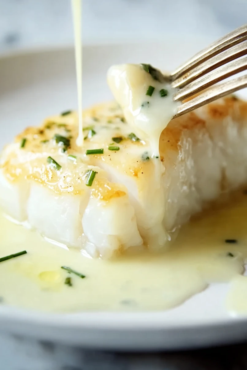 Healthy Halibut with Buerre Blanc