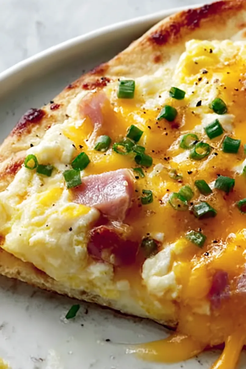 Simple Breakfast Tortilla Pizza