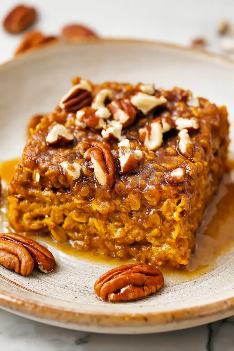 Homemade Gluten-Free Pumpkin Baked Oatmeal
