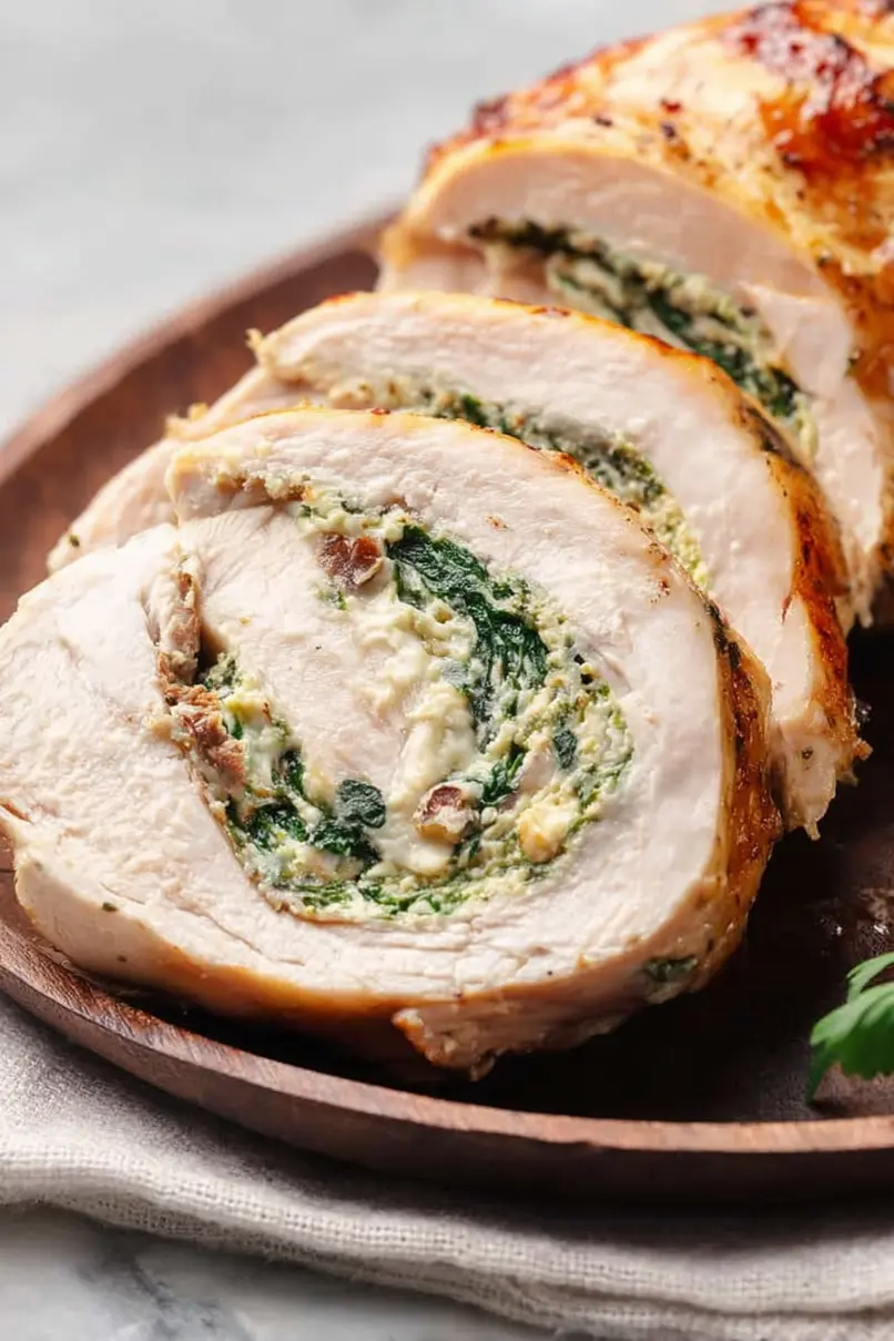 Best Christmas Stuffed Turkey Breast