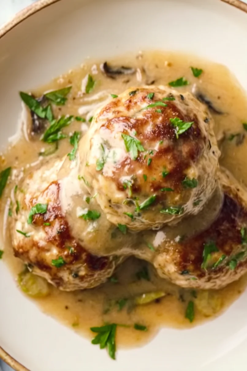 Quick Turkey Meatballs in Gravy
