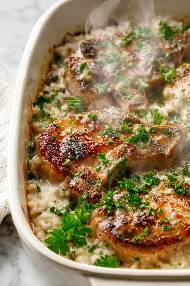 Delicious Pork Chop and Rice Casserole