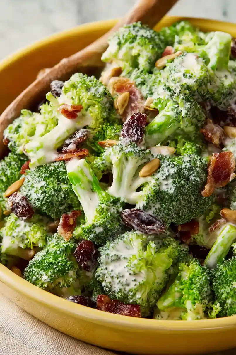Flavorful Broccoli Raisin Salad with Bacon