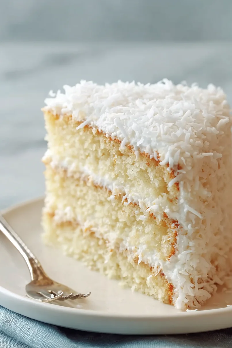 Tasty Old-Fashioned Coconut Cake
