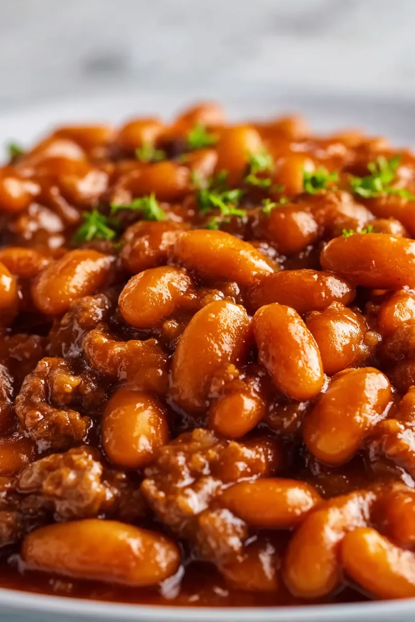 Tasty Baked Beans with Ground Beef